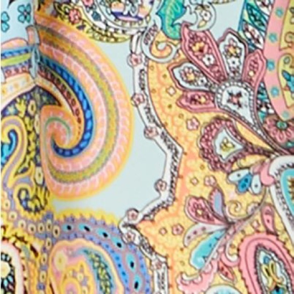 Tommy Hilfigir Paisley Tie-Belt Shirtdress 🆕 - Picture 2 of 3